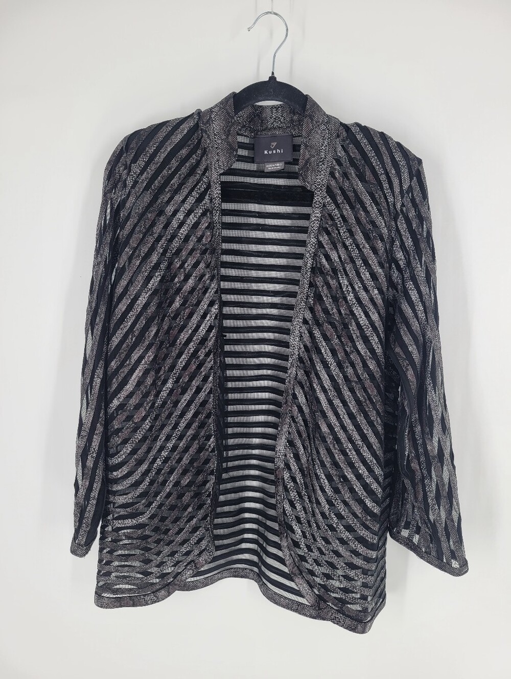Kushi Leather on Mesh Blazer Size L